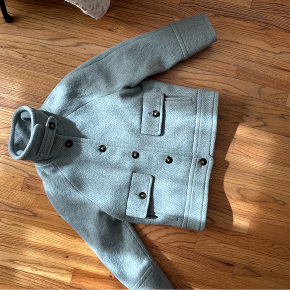 🦄NWOT Sezane Leo Coat with Cozy High Collar Sz6 - Picture 13 of 15